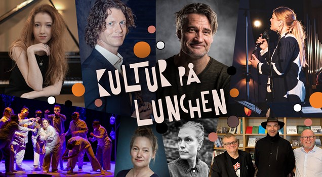 Affischbild för Kultur på lunchen våren 2026.