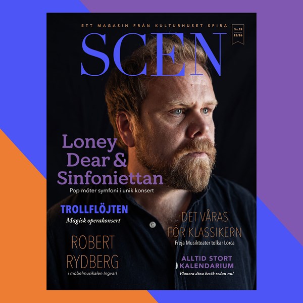 Dekorativ bild för Kulturhuset Spiras Magasinet SCEN nr 15.