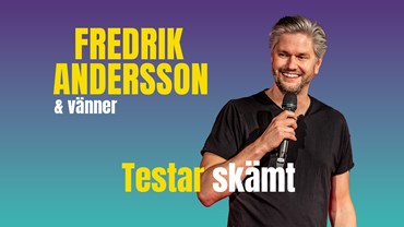 Fredrik Andersson med vänner testar skämt