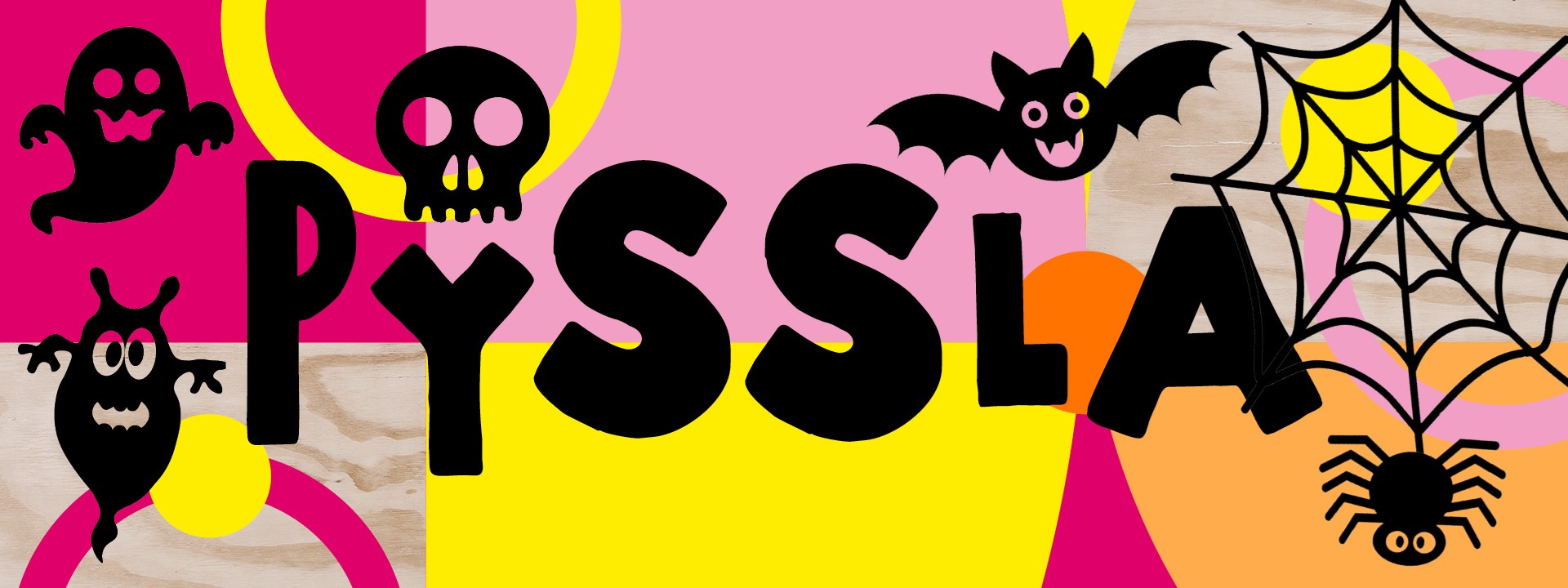 Illustrerade spöken, fladdermöss och spindlar