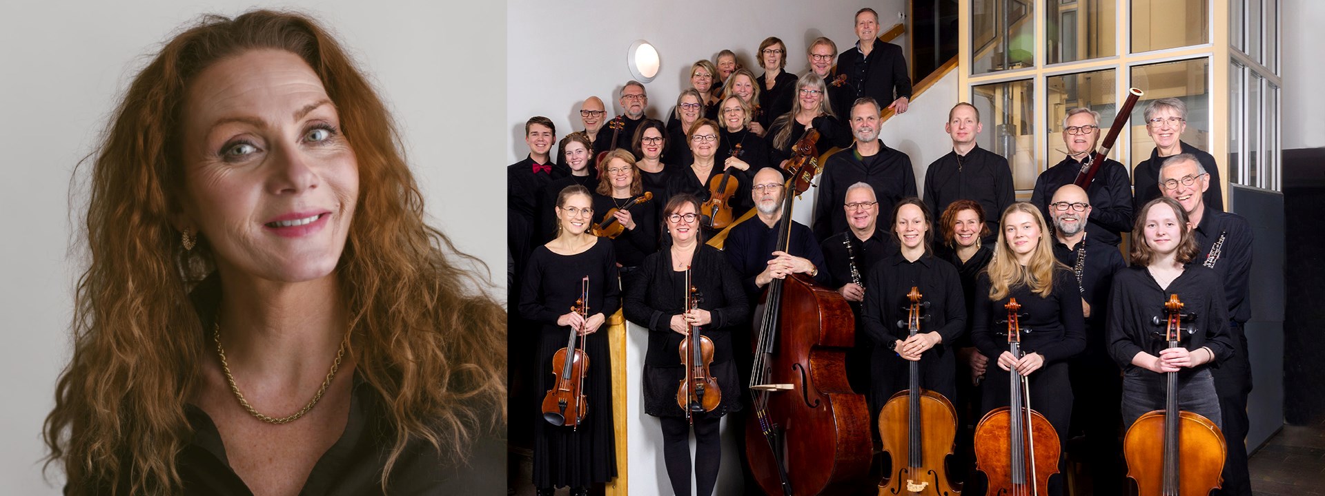 Affischbild för 100 år i Wien med Jönköpings Orkesterförening. 