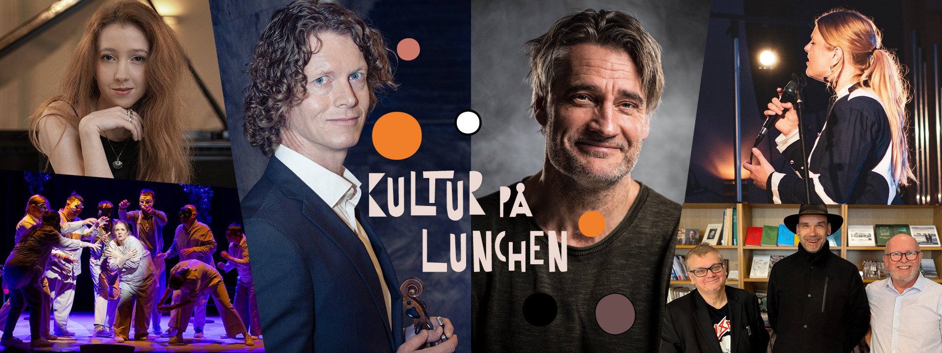 Affischbild för Kultur på lunchen-serien våren 2026.