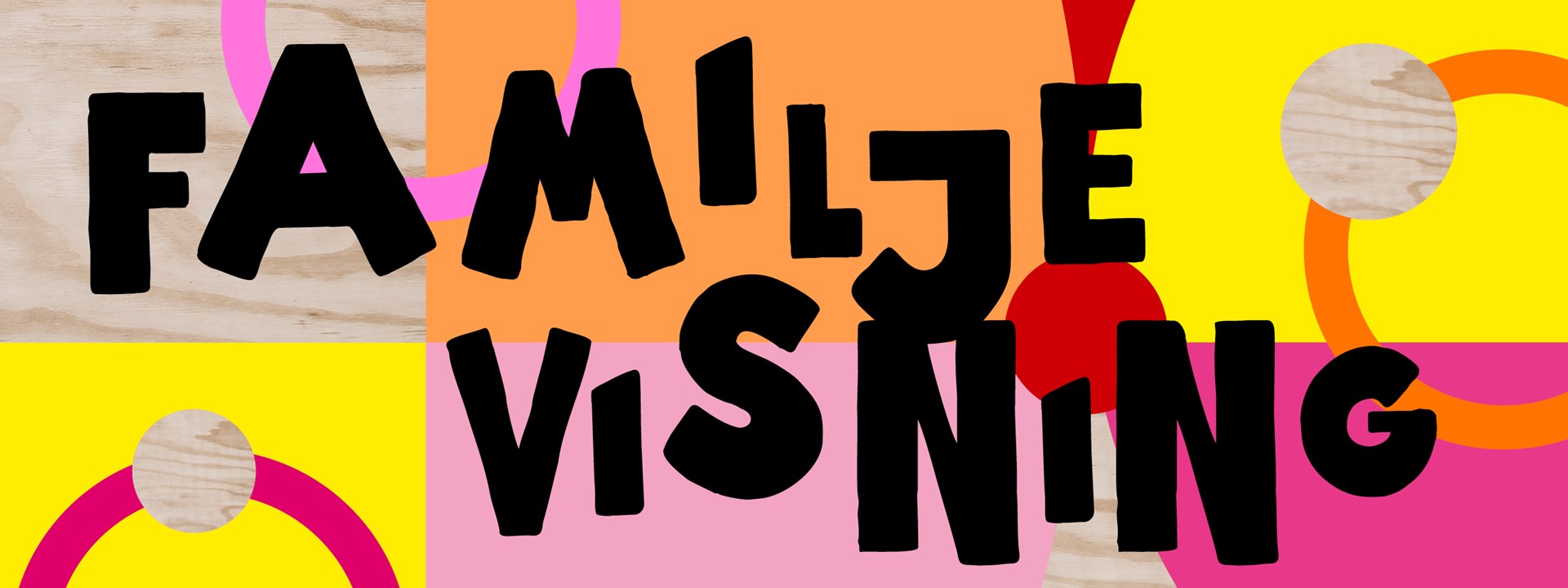 Dekorativ affischbild för familjevisning under Kulturlov.