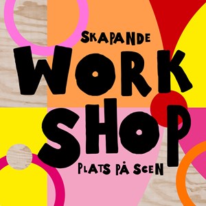 Dekorativ affischbild för skapande workshop: Plats på scen under Kulturlov.