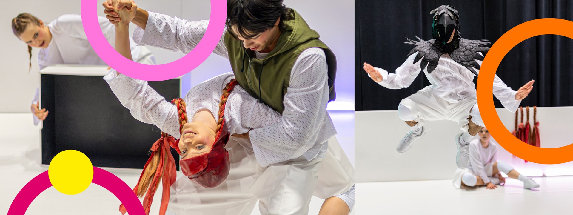 Dekorativ affischbild för dansföreställningen Snödrottningen under Kulturlov.