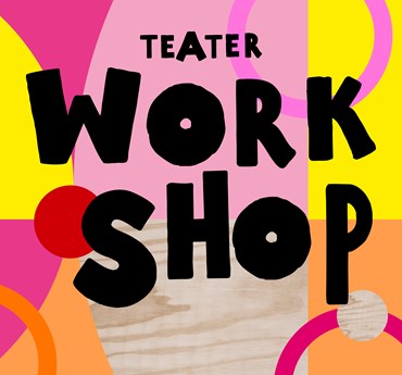 Dekorativ affischbild för teaterworkshop under Kulturlov.