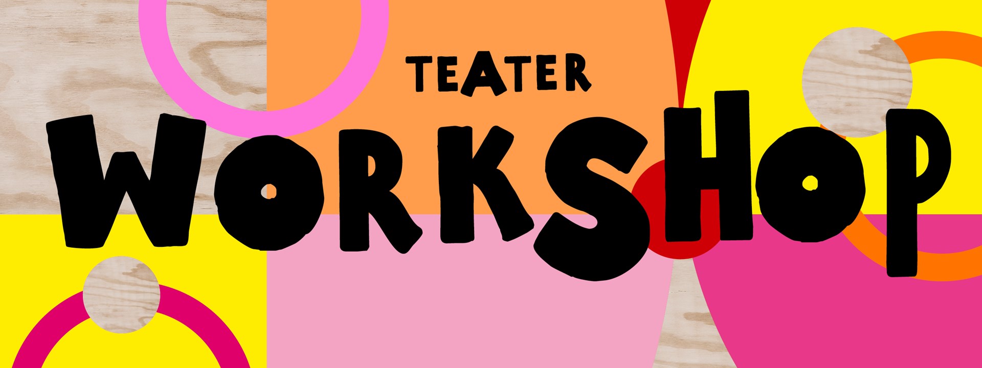 Dekorativ affischbild för teaterworkshop under Kulturlov.
