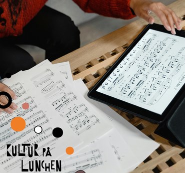 Affischbild för lunchkonserten "Morgondagens stjärnor" 8 maj kl. 12.00 på Kulturhuset Spira.