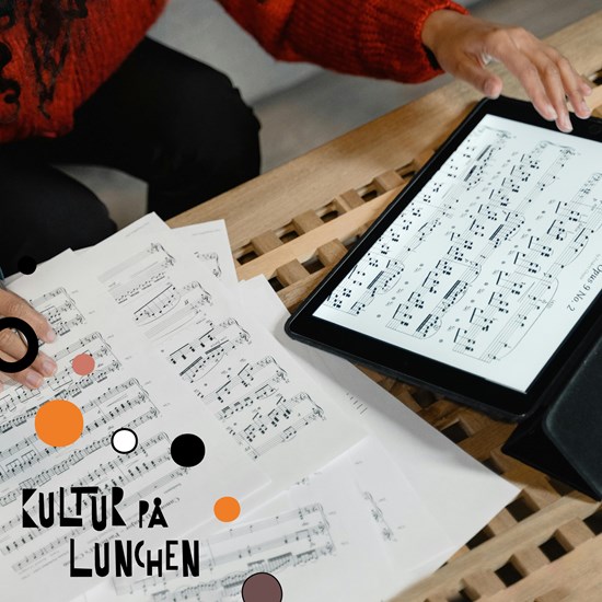 Affischbild för lunchkonserten "Morgondagens stjärnor" 8 maj kl. 12.00 på Kulturhuset Spira.