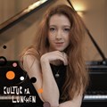 Affischbild för lunchkonserten "Schumanns pianokvintett" 22 maj kl. 12.00 på Kulturhuset Spira.
