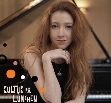 Affischbild för lunchkonserten "Schumanns pianokvintett" 22 maj kl. 12.00 på Kulturhuset Spira.