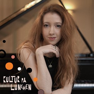 Affischbild för lunchkonserten "Schumanns pianokvintett" 22 maj kl. 12.00 på Kulturhuset Spira.