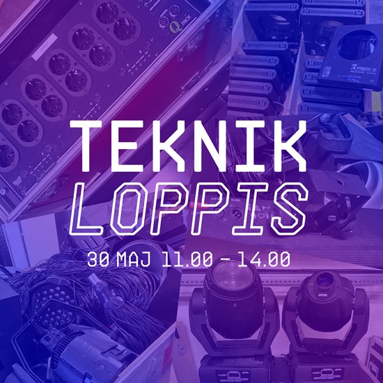 Affischbild för evenemanget Teknikloppis på Kulturhuset Spira. 