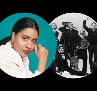 Affischbild Live and let die med Göteborg Wind Orchestra och Kristin Amparo.