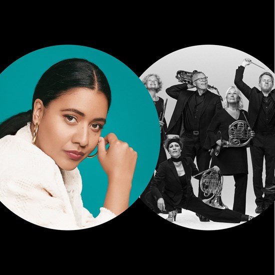 Affischbild Live and let die med Göteborg Wind Orchestra och Kristin Amparo.