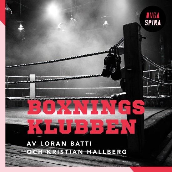 En boxningsring där det hänger ett par boxningshandskar.